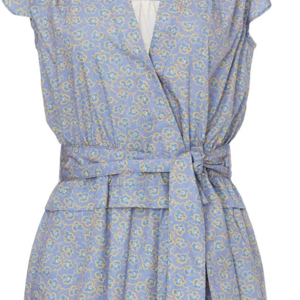 Derek Lam Blue and Yellow Floral Jumpsuit